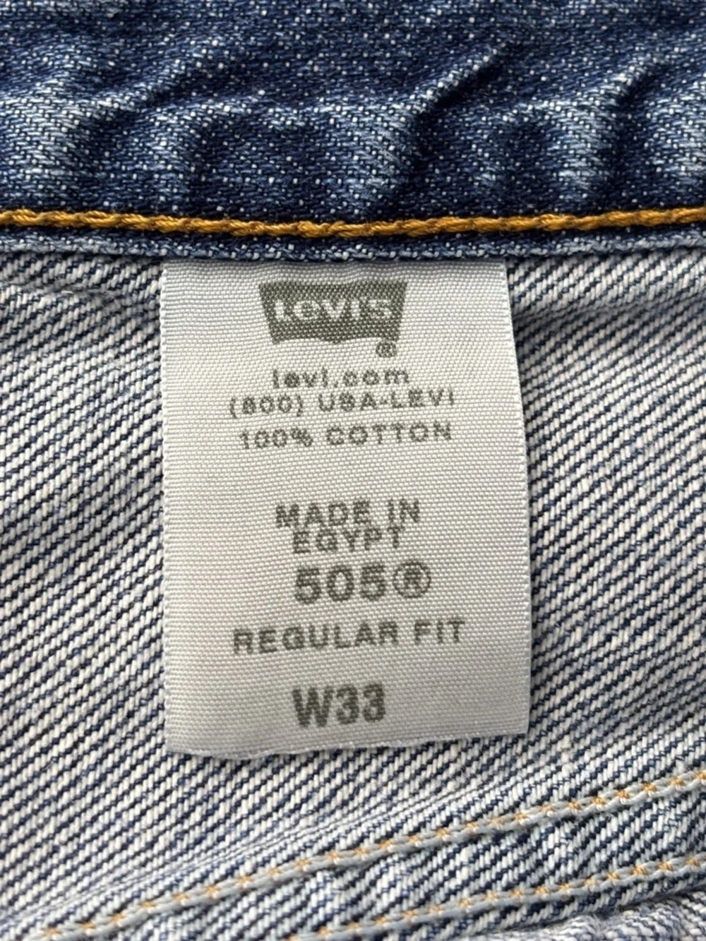 Levi’s 505 Denim Shorts | Light Wash | 100% Cotton | Straight Fit | W33